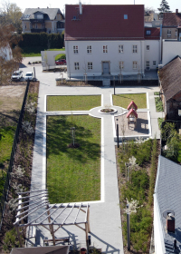 Luftaufnahme Ringelnatz-Geburtshaus mit Park, Foto Frank Schmidt